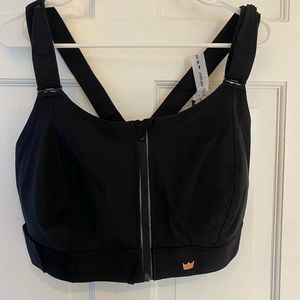 BNWT SHEFIT Black Ultimate Sports Bra size 4 Luxe